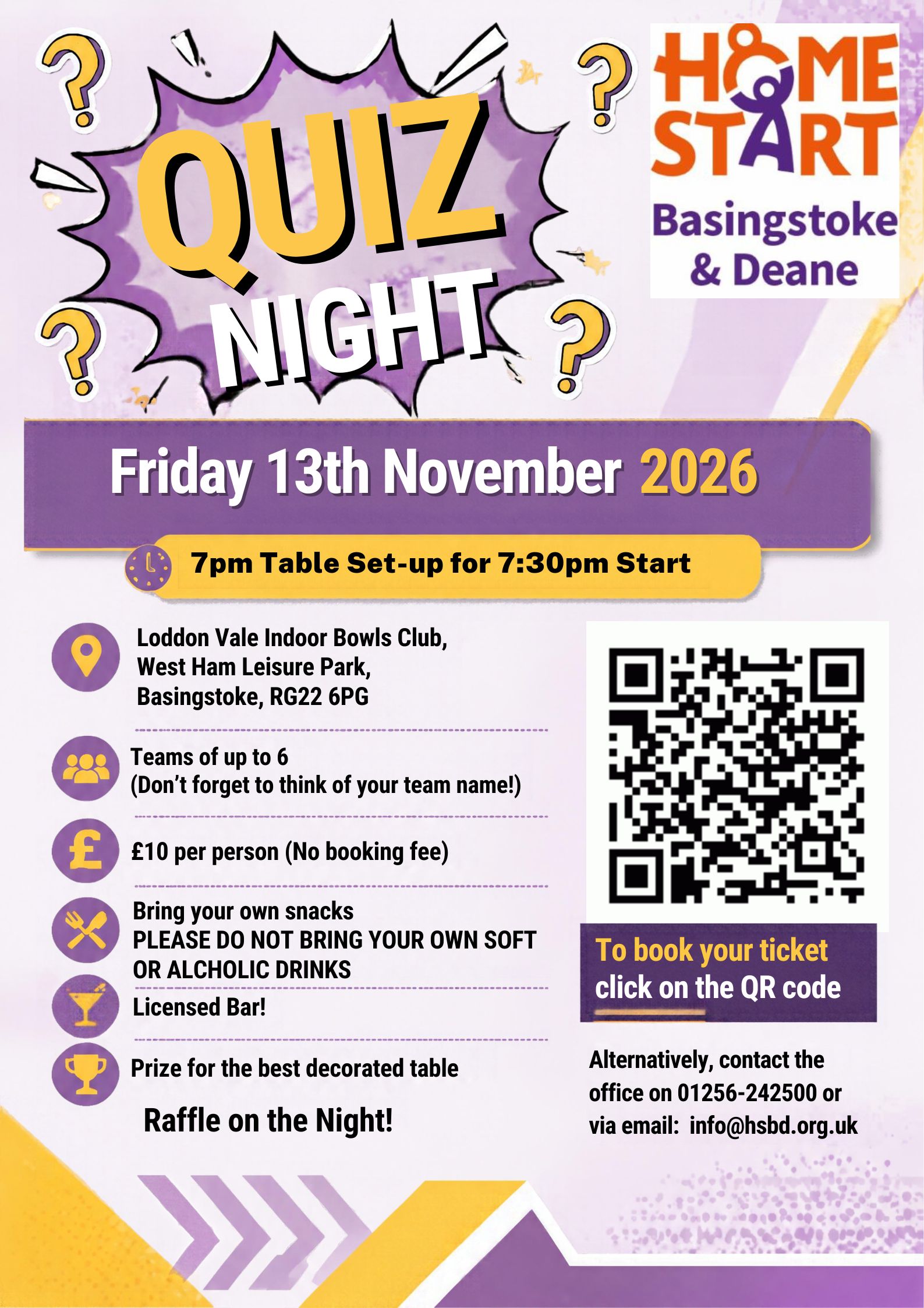 Quiz Night Fundraiser – Friday the 13th!